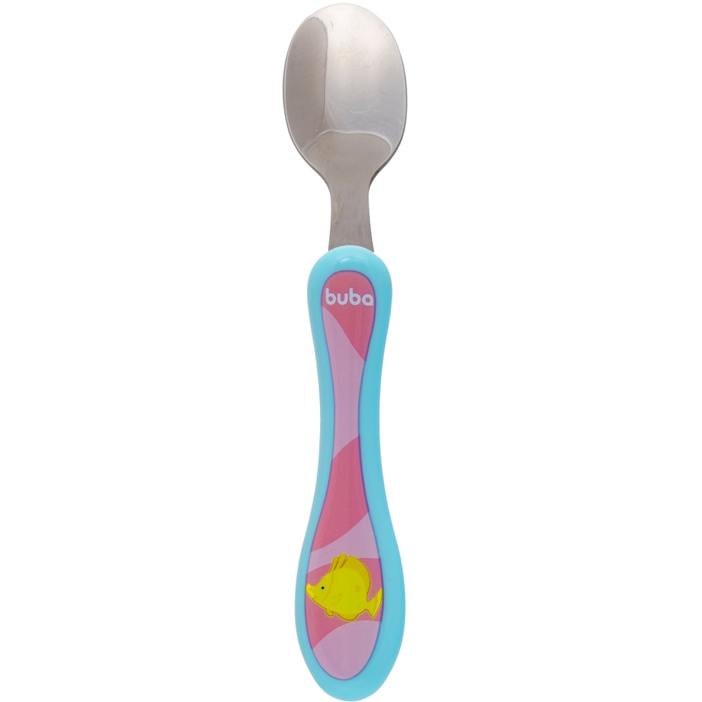 Kit Talher Para Bebê Colher e Garfo Aventuras Sereia - Buba