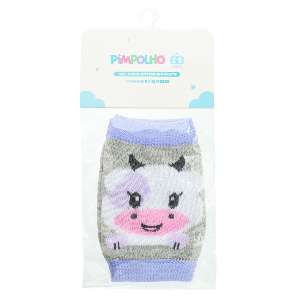 Joelheira Bebê Menina Antiderrapante Vaquinha - Pimpolho