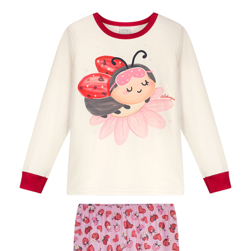 Pijama Infantil Menina Malha Modelli Joaninha - Alakazoo