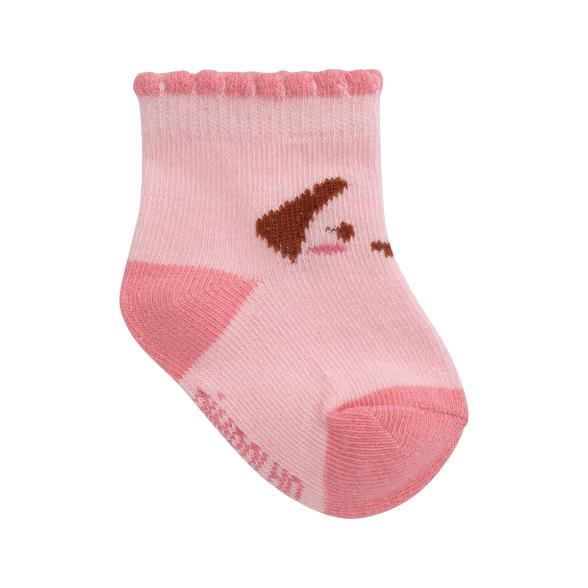 Kit 3 Pares Meia Cano Médio Bebê Menina RN Cachorro - Pimpolho