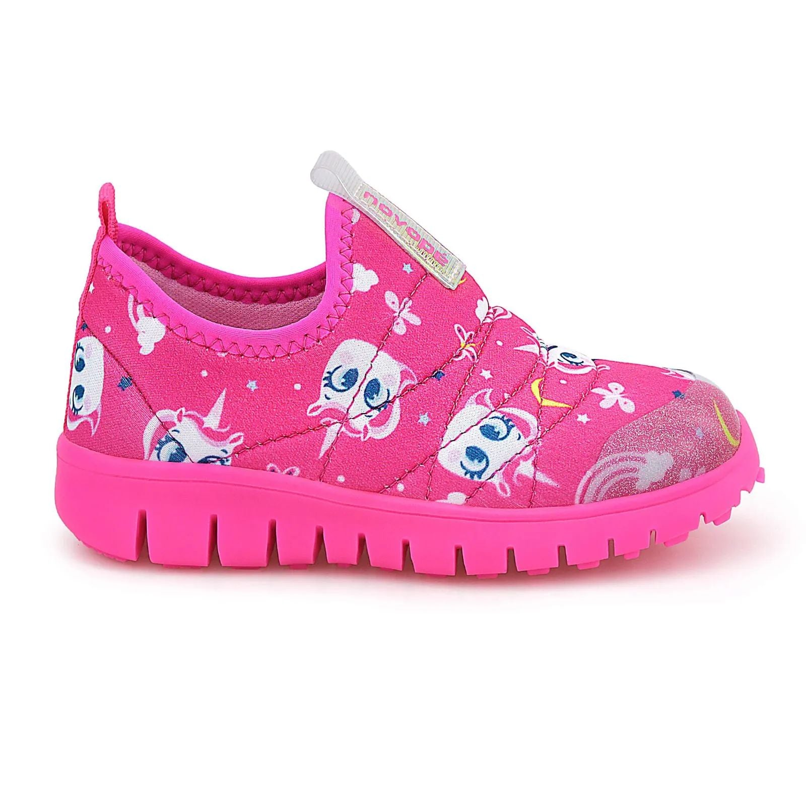 Tênis Infantil Super Flexível Pink Unicórnio - Novopé