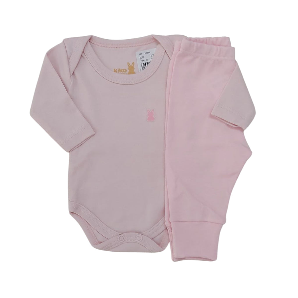 Conjunto Bebê Prematuro Body e Calça em Suedine - Kiko Baby