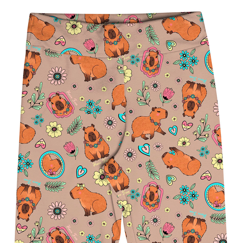 Legging Infantil Malha Térmica Inverno Capivara - Have Fun