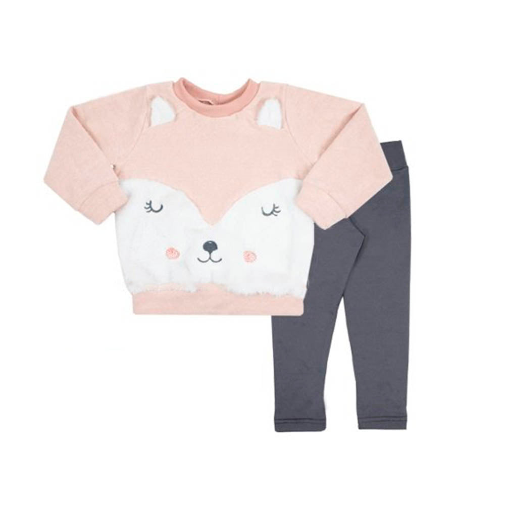 Conjunto Infantil Menina Soft Glacê Legging Térmica - Rosebud