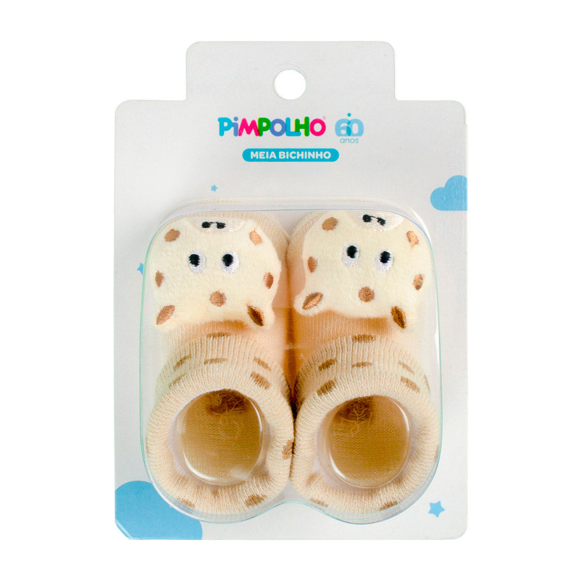 Meia Bichinho Bebê Unissex 00-15 Girafa - Pimpolho