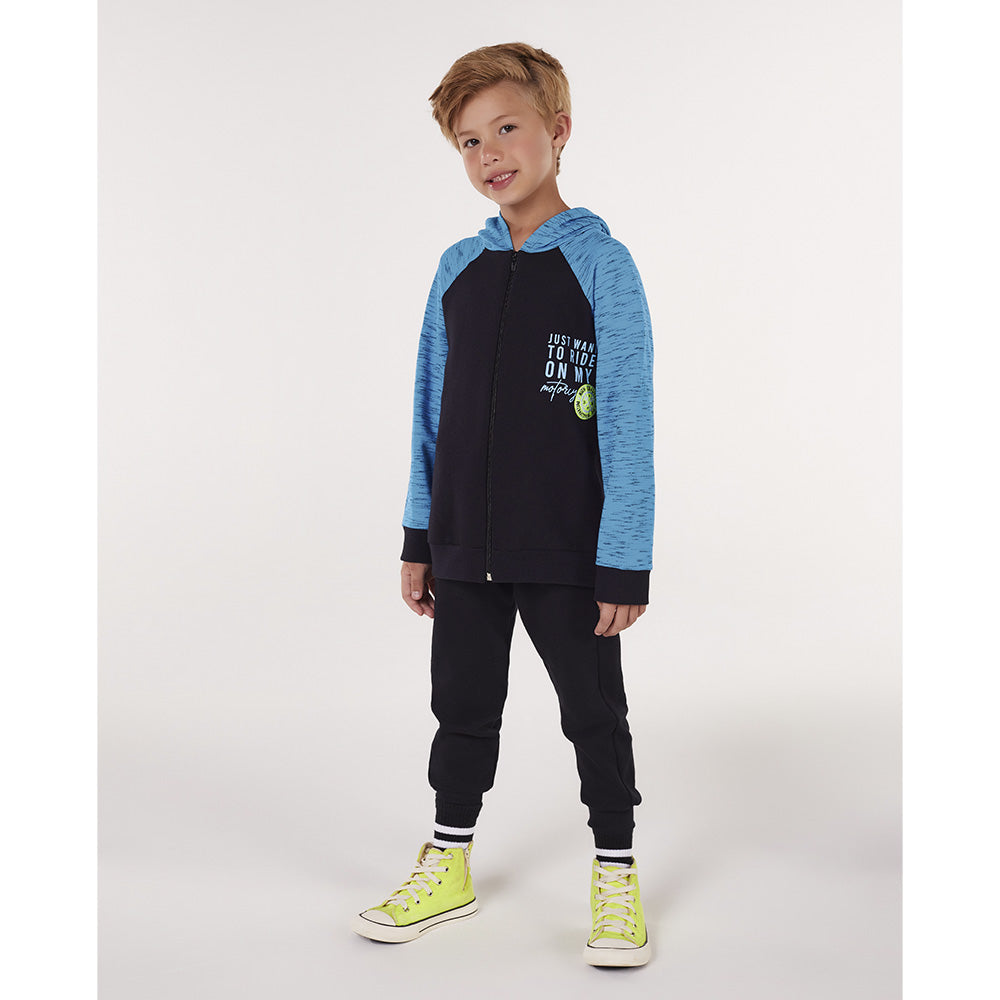 Conjunto Infantil Menino Moletom Peluciado - Kiko e Kika