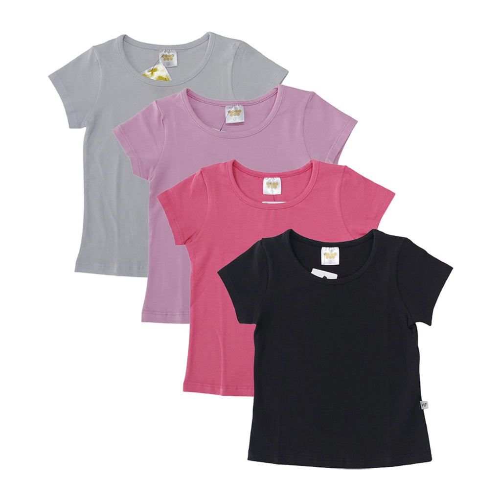 Blusa Feminina Infantil Manga Curta Lisa Cotton - Have Fun