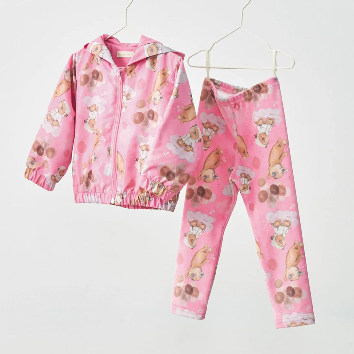 Jaqueta Corta Vento Nylon Infantil Menina Ursos - Bebelândia