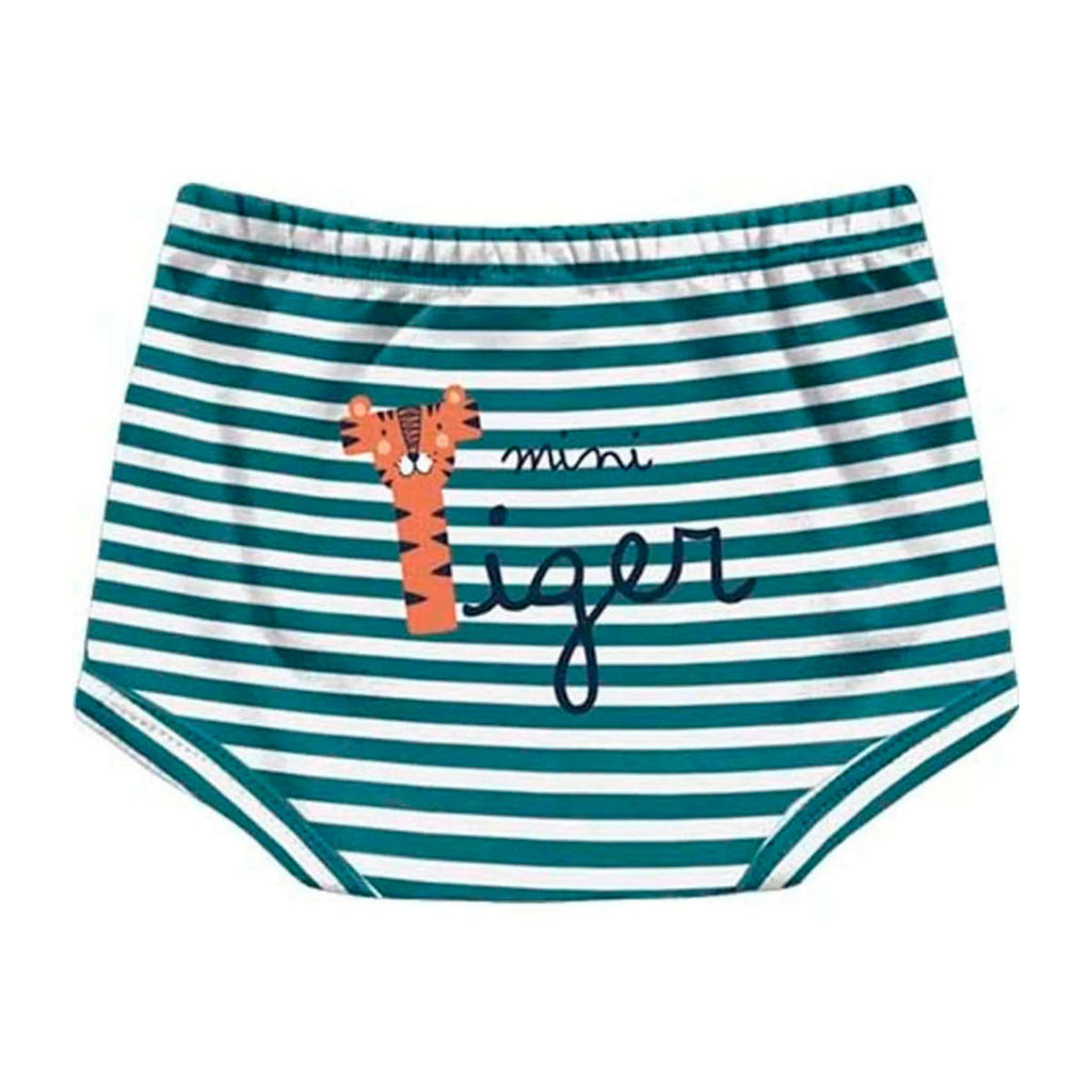 Short Cobre Fralda Suedine Listrado Mini Tiger - Kiko Baby