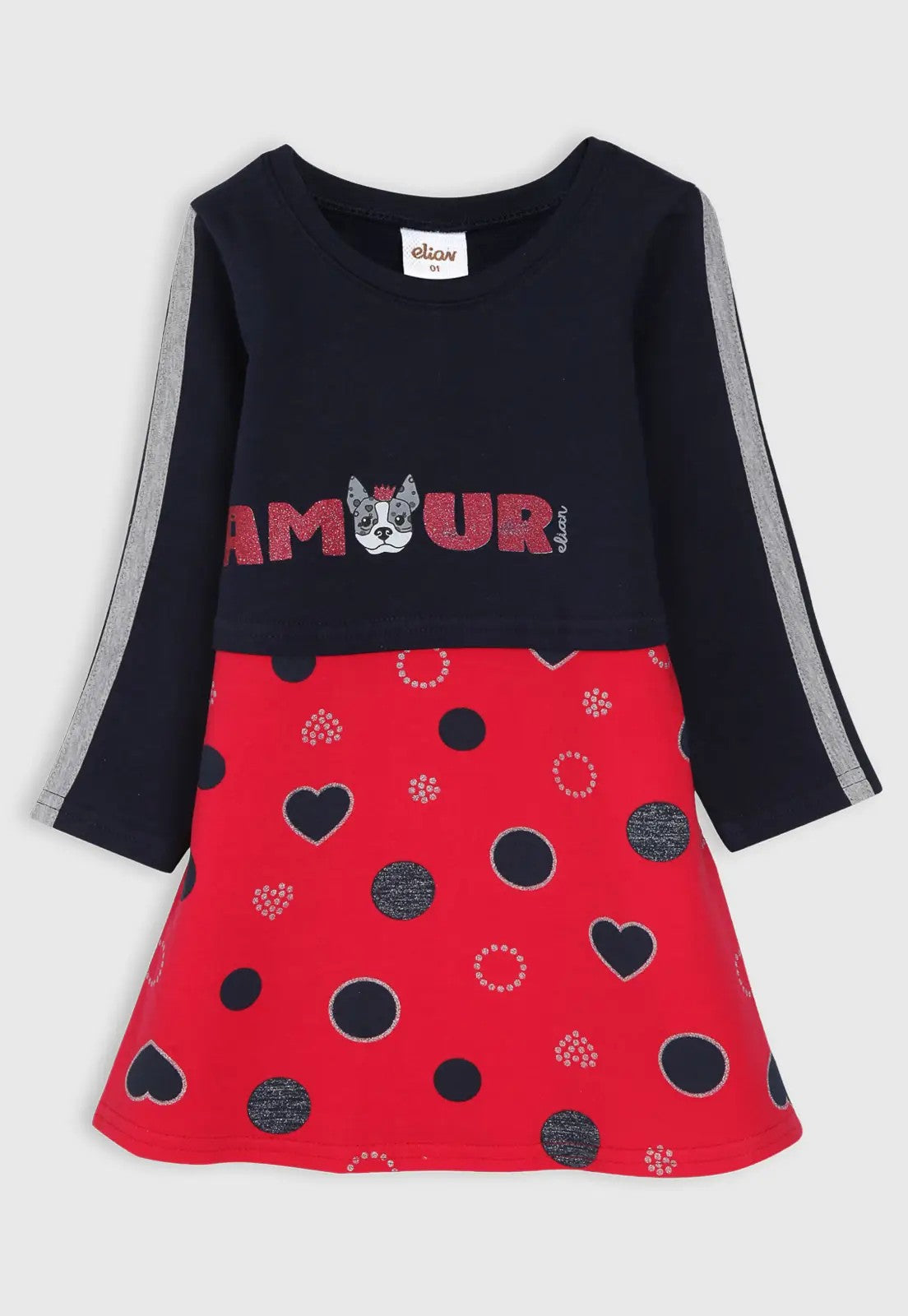 Vestido em Molecotton Peluciado Amour - Elian