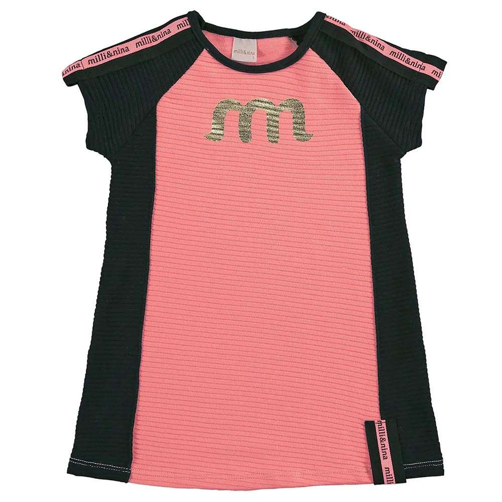 Vestido Infantil Estampa Personalizada Rosa - Milli e Nina