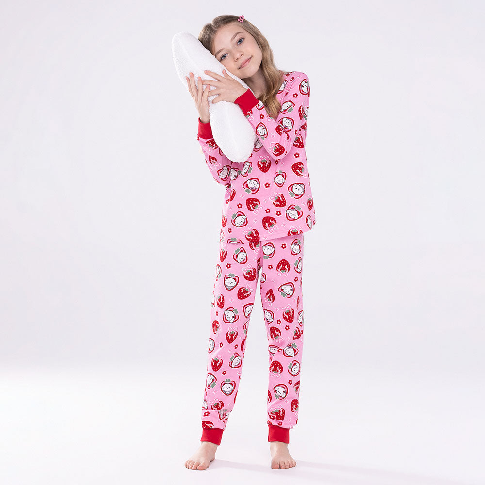 Pijama Infantil Menina Longo Meia Malha Sweet - Alakazoo