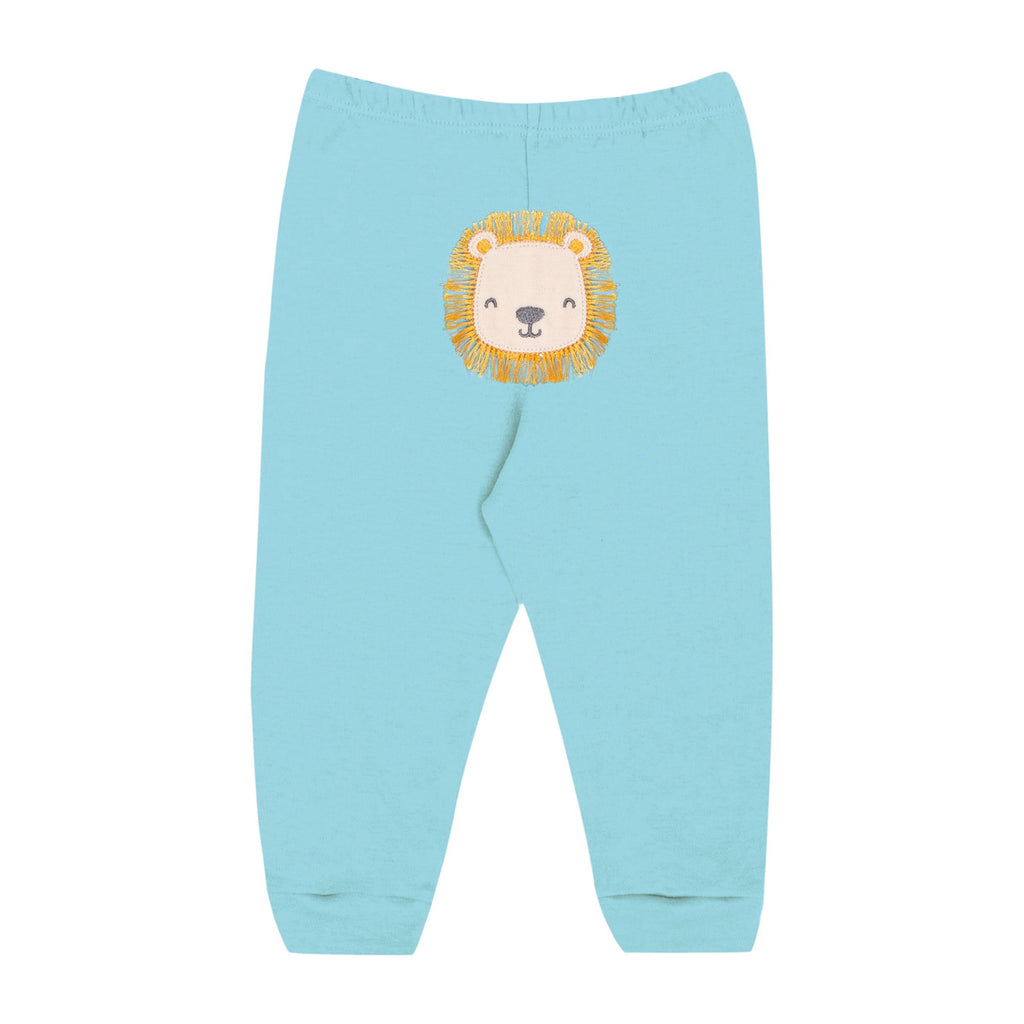 Calça Bebê Menino Suedine Bordado Leão - Kiko Baby