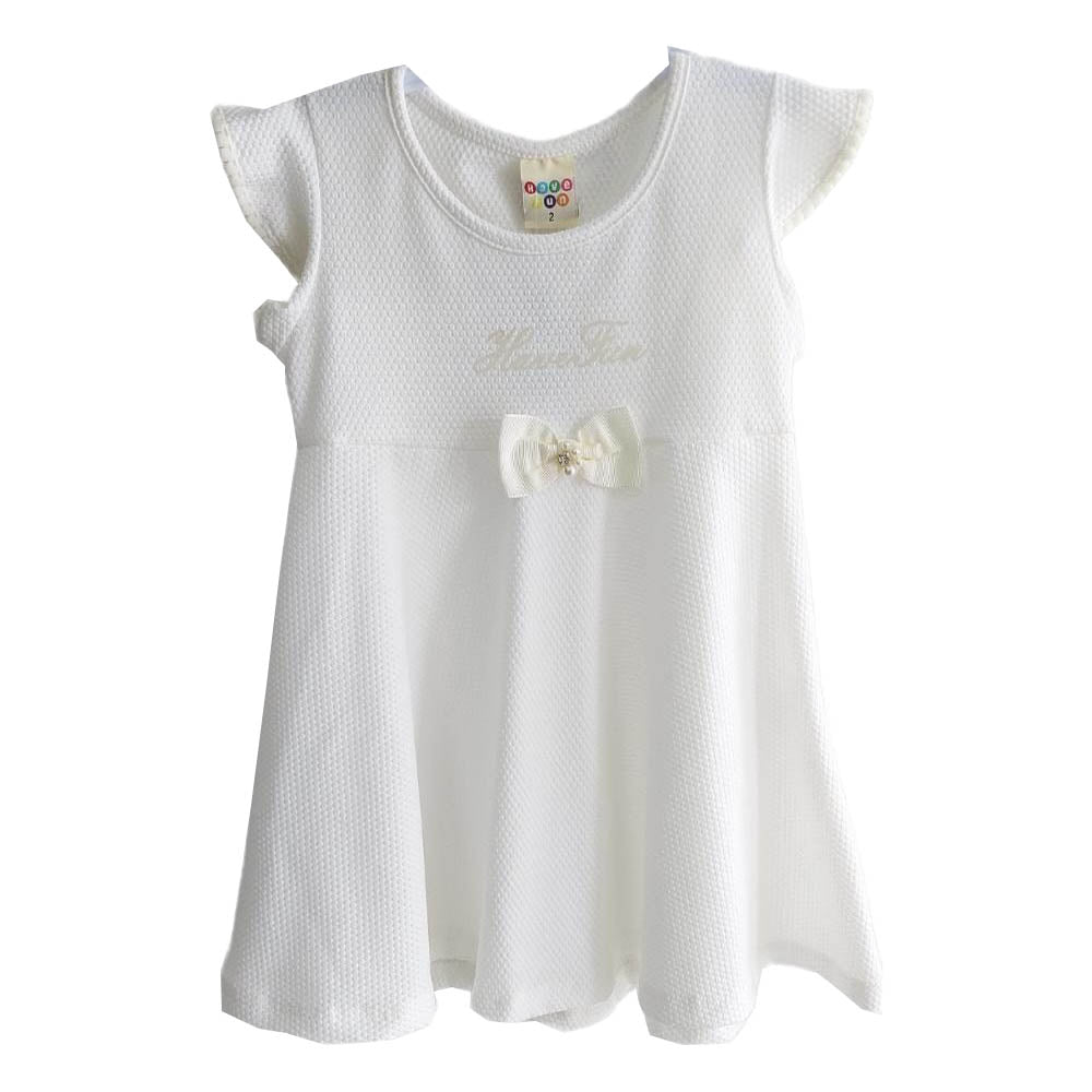Vestido Jacquard Off White - Have Fun