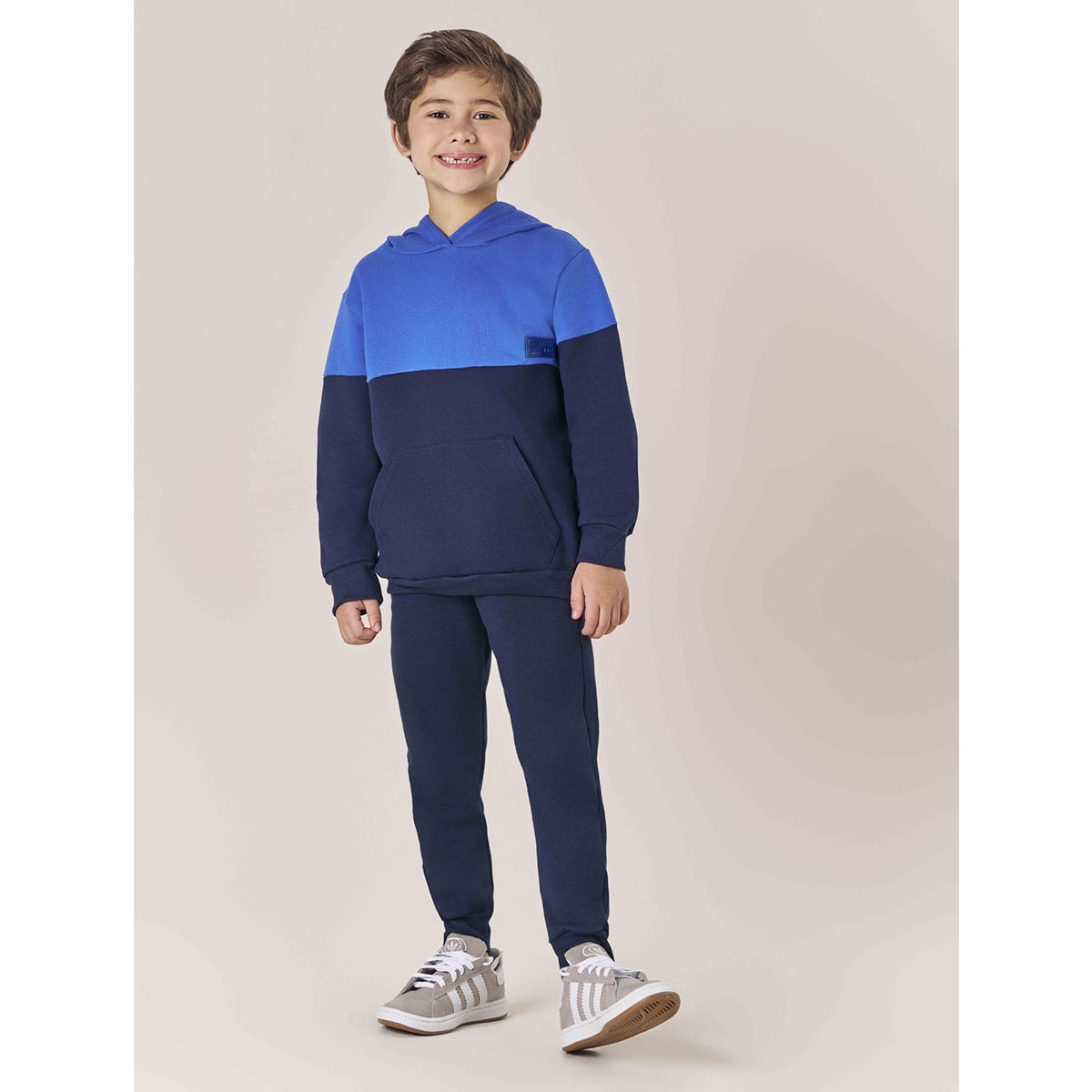 Conjunto Infantil Blusão e Calça Moletom Peluciado - Kiko e Kika