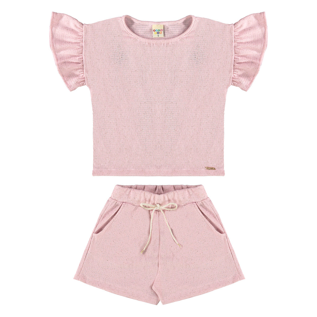 Conjunto Infantil Menina Empatia Malha Trabalhada - Have Fun
