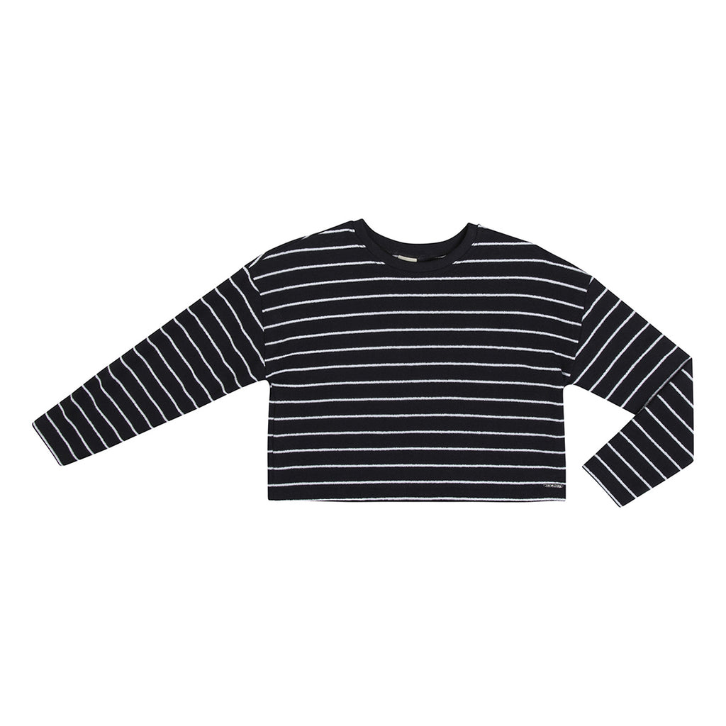 Blusa Infantil Feminina em Moletinho Listrado - Have Fun