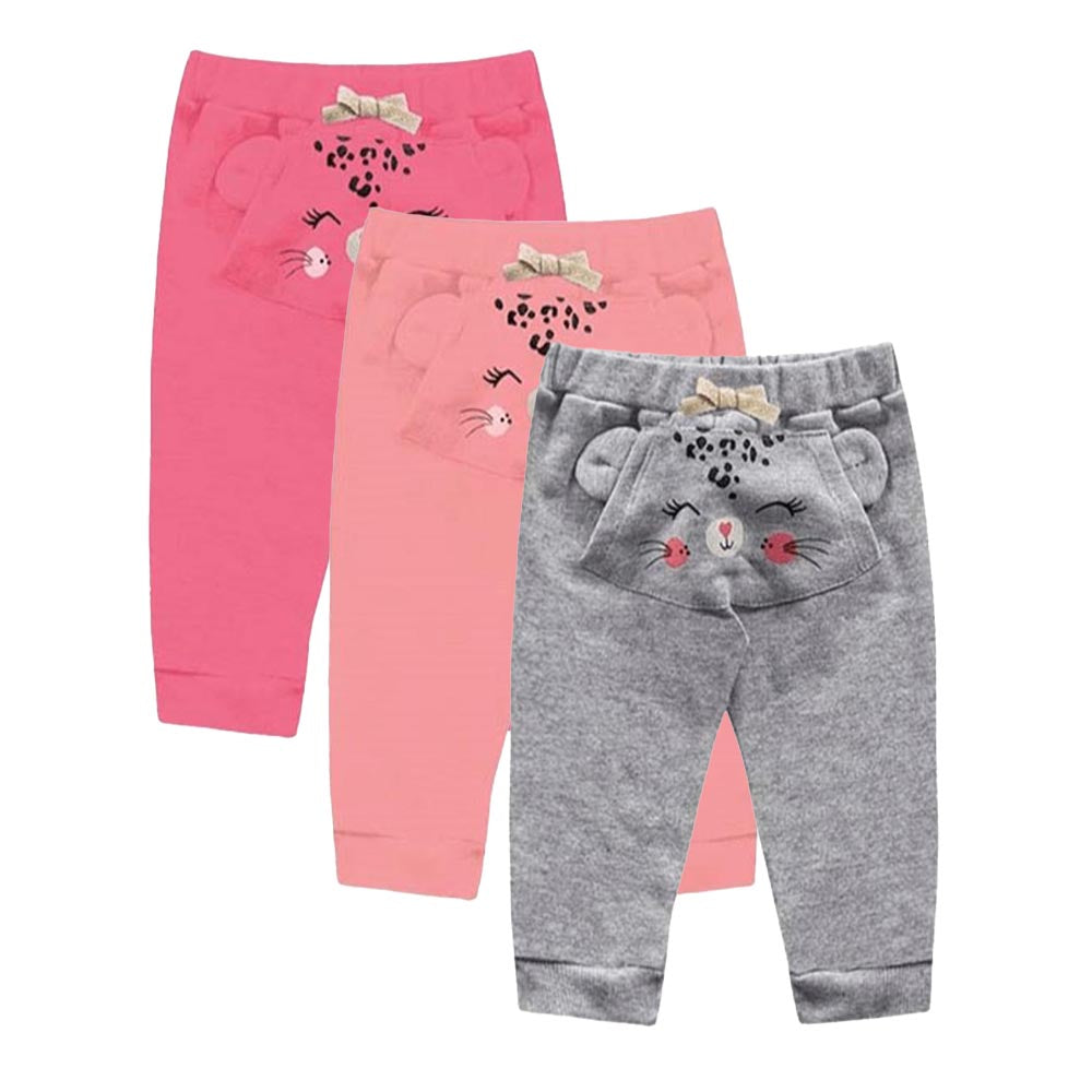 Calça Bebê Menina Moletom Peluciado Oncinha - Kiko e Kika