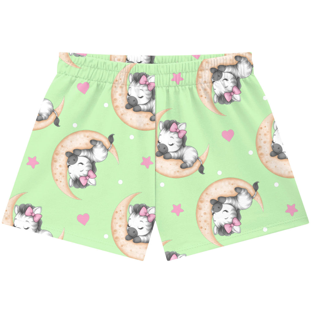 Pijama Infantil Menina Brilha no Escuro Zebrinha  - Kyly