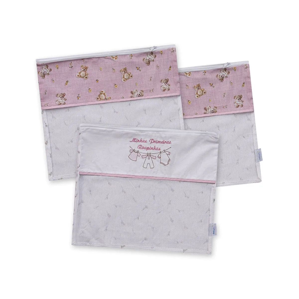 Saquinho Maternidade 03 Peças 30CMX36CM Urso - Baby Joy
