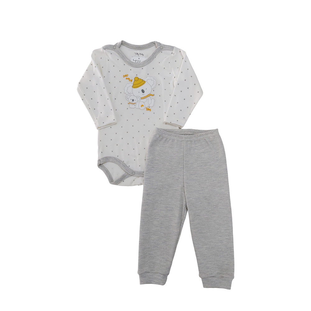 Conjunto Body e Calça de Suedine Coala - Tilly Baby