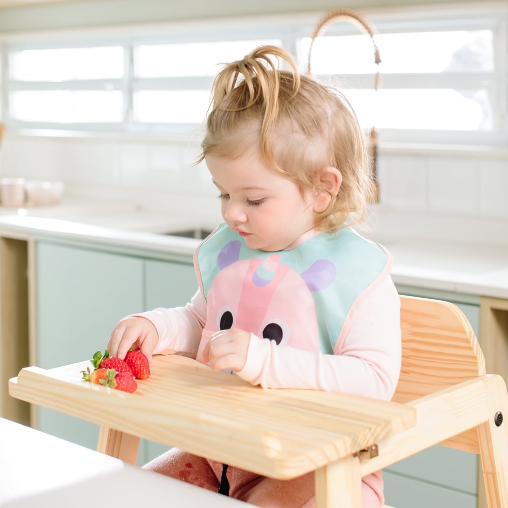 Babador Bebê Impermeável Para Alimentação Buba Zoo Unicórnio - Buba