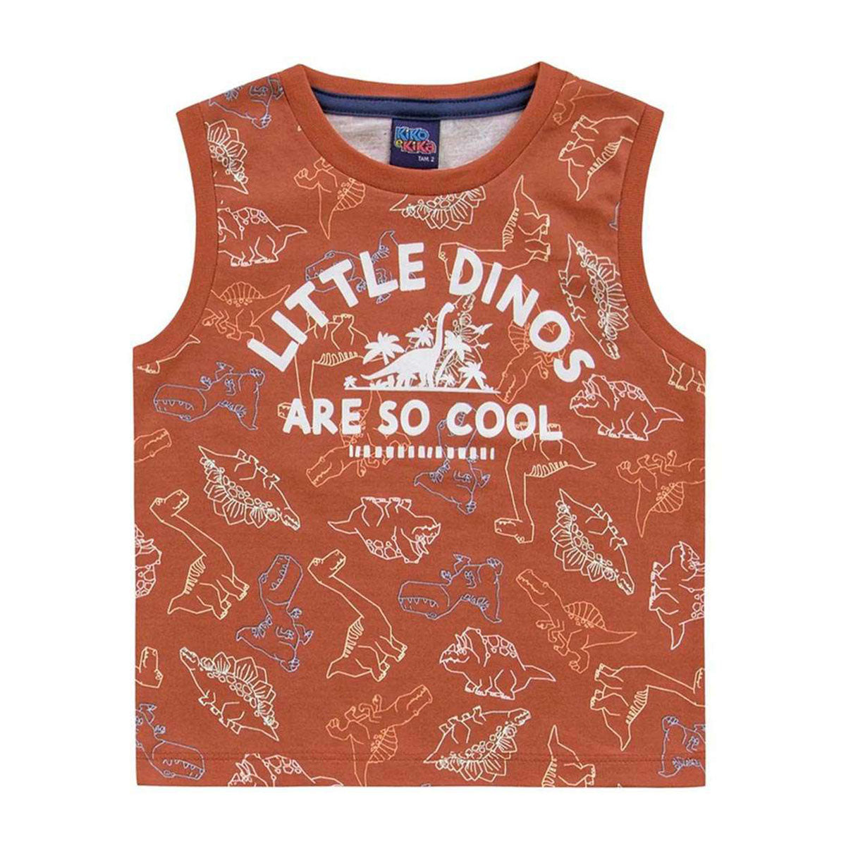 Regata Meia Malha Little Dinos - Kiko e Kika