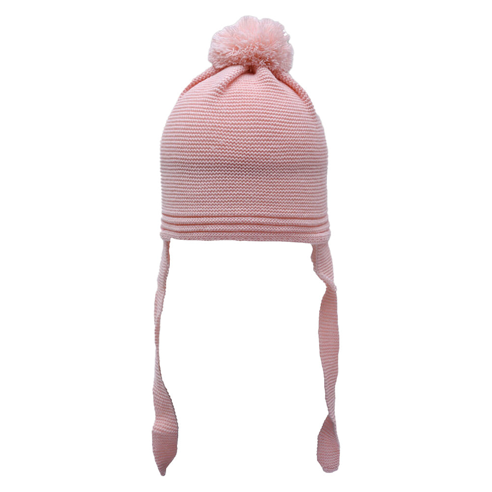 Touca Acrílica Com Pompom Rosa - Everly