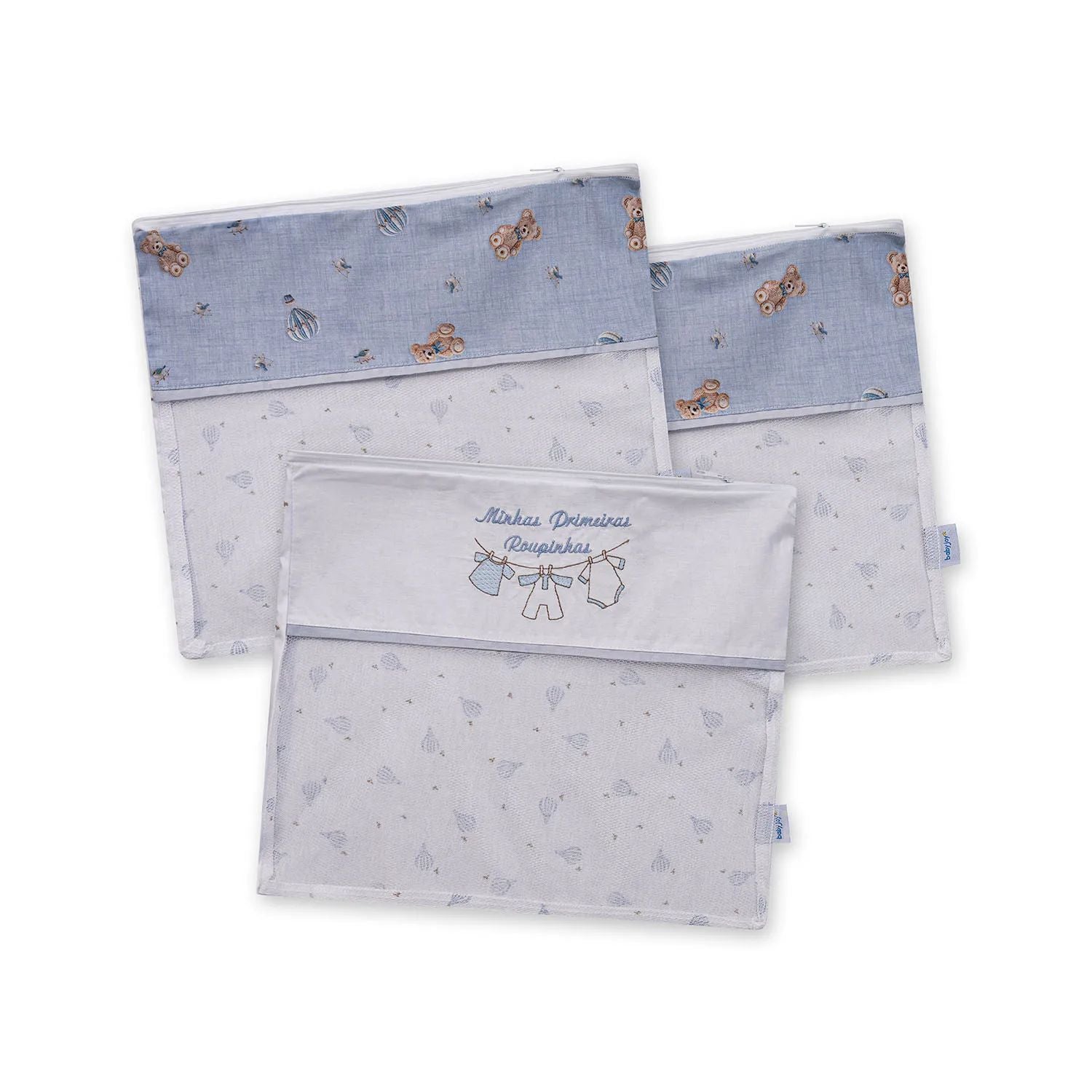 Saquinho Maternidade 03 Peças 30CMX36CM Urso - Baby Joy