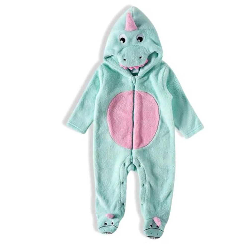 Macacão Bebê Menina em Pelúcia Dinossauro - Tip Top