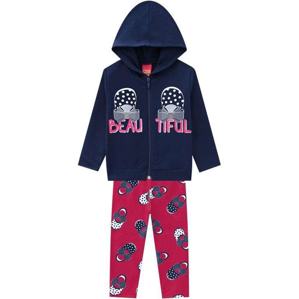 Conjunto Bebê Menina Sem Pelúcia Cotton Beautiful - Kyly