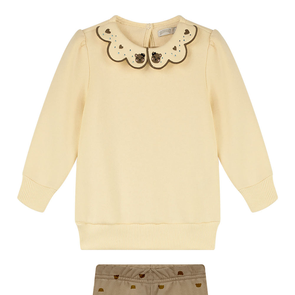 Conjunto Bebê Menina Moletom Molecotton Mini Bear - Alakazoo