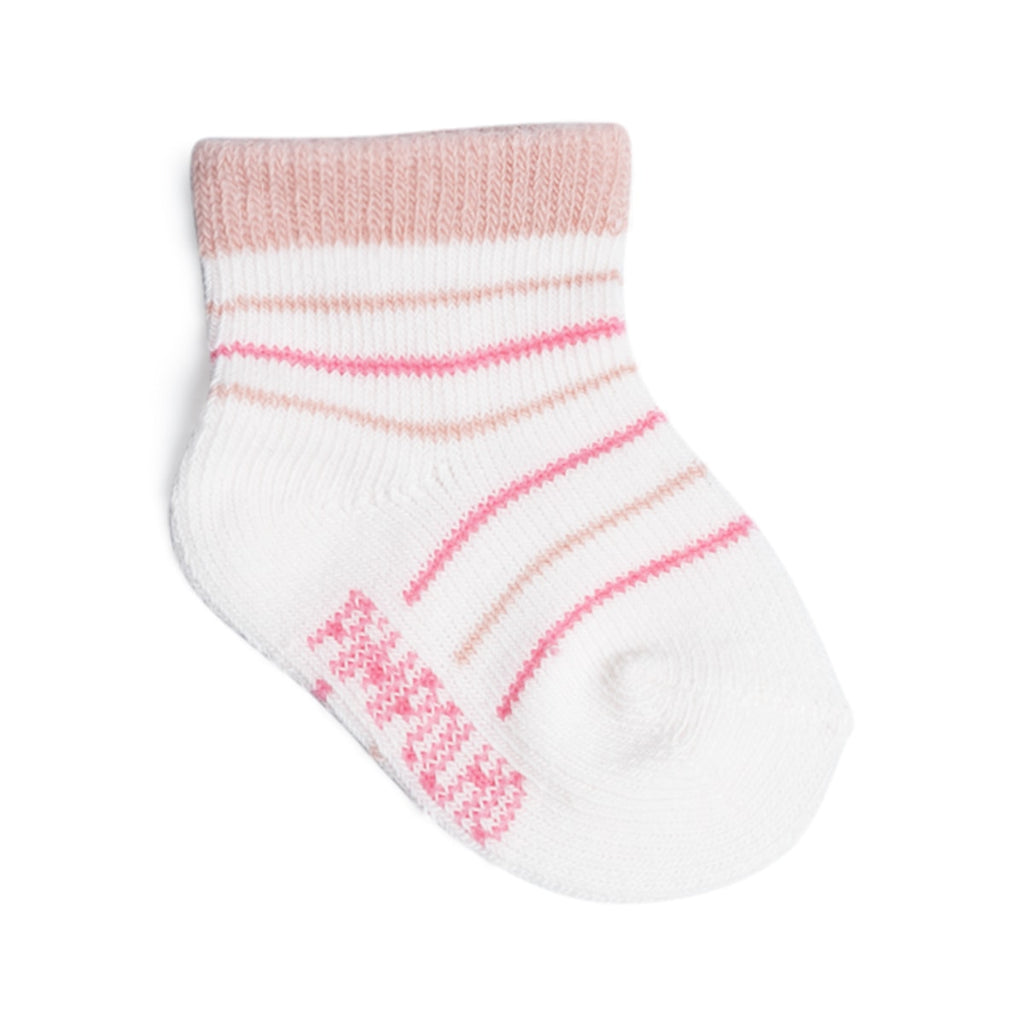 Kit 3 Pares Meia Cano Médio Bebê Menina Zero Flores - Pimpolho