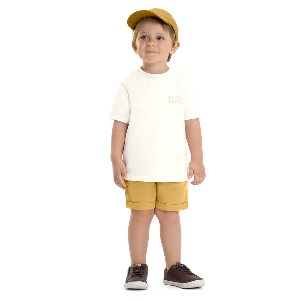Conjunto Menino Aloha Camiseta e Bermuda Sarja - Have Fun