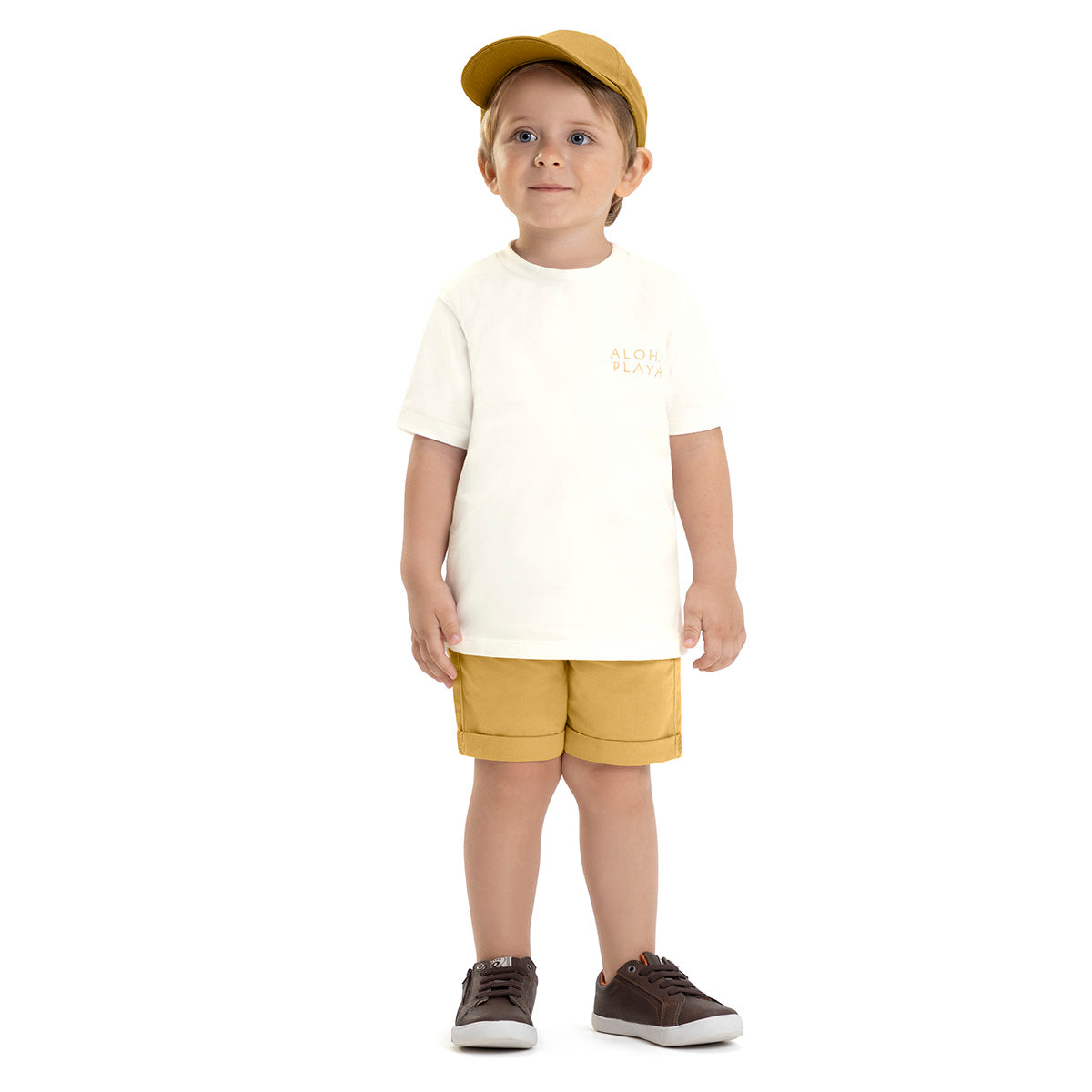 Conjunto Menino Aloha Camiseta e Bermuda Sarja - Have Fun