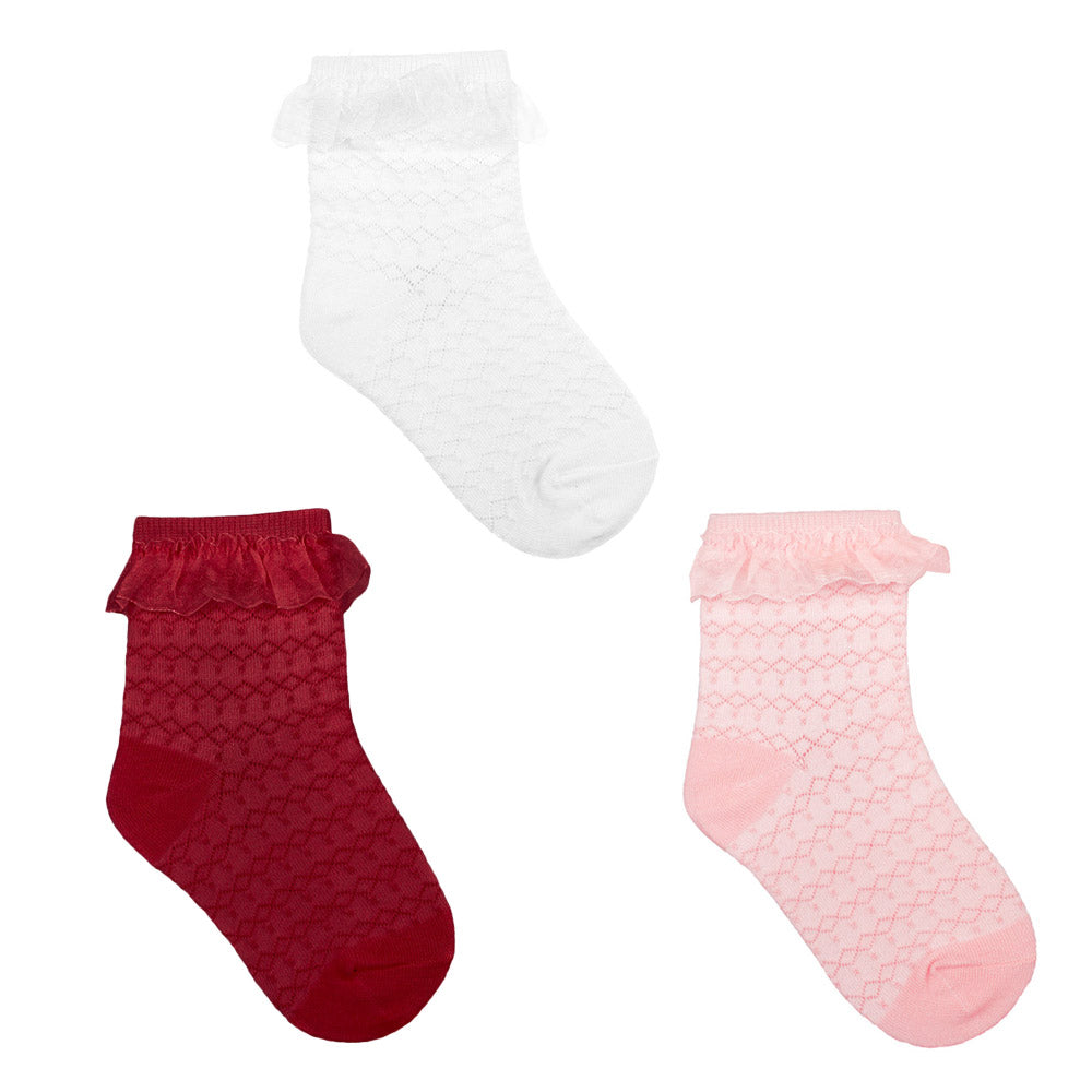 Meia Cano Médio Infantil Menina Festa Fashion - Pimpolho