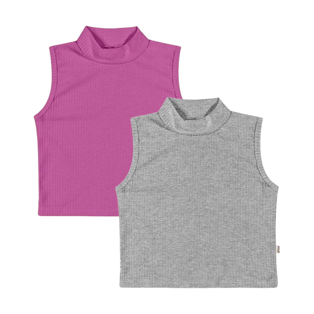 Regata Cropped Canelada Infantil Menina - Elian