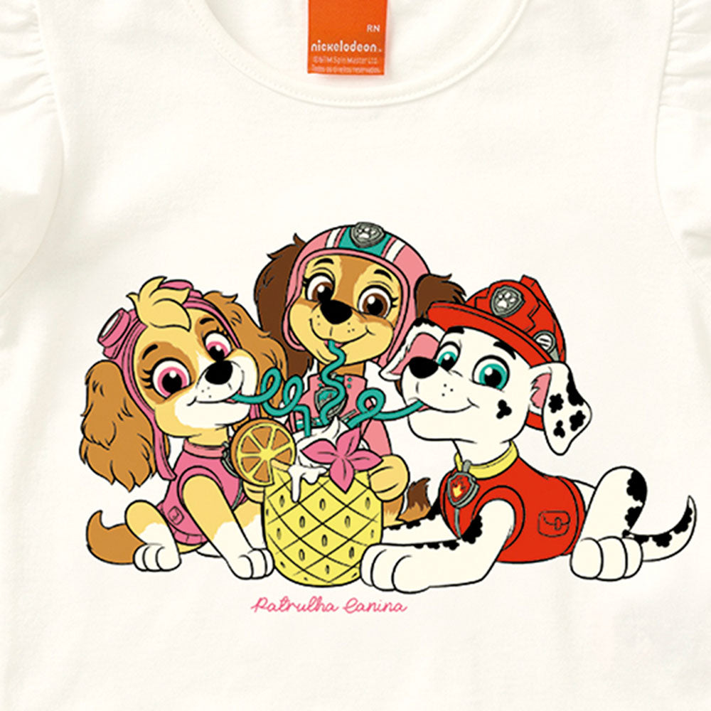 Blusa Box Infantil Menina Patrulha Canina Off - Malwee Kids