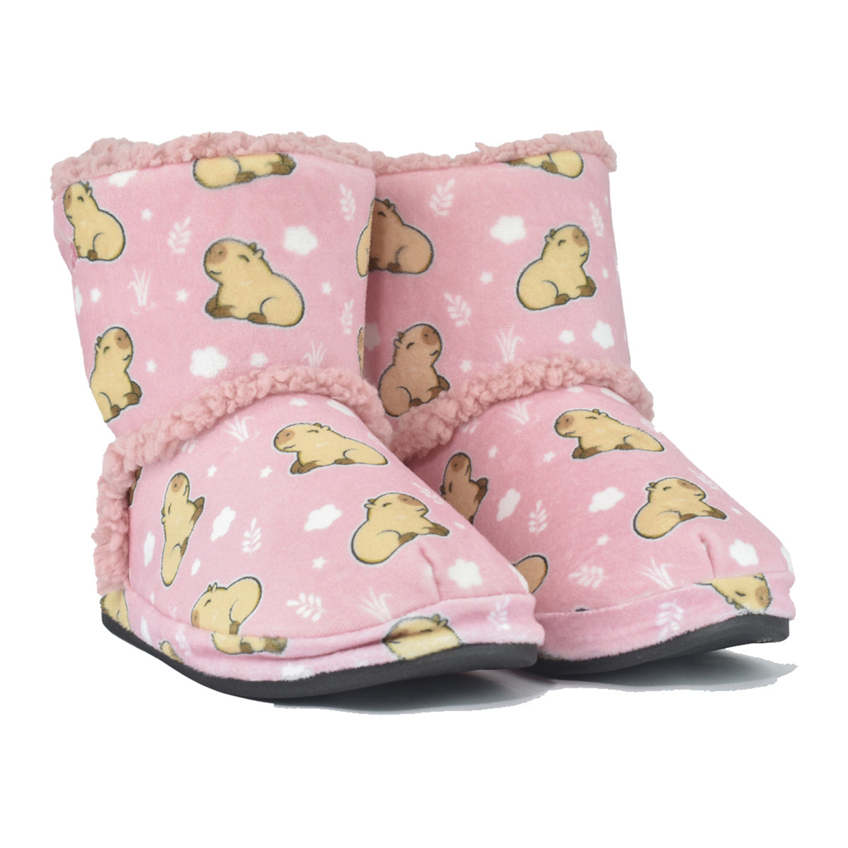 Pantufa Botinha Infantil Capivara Sola Emborrachada - Ferpa