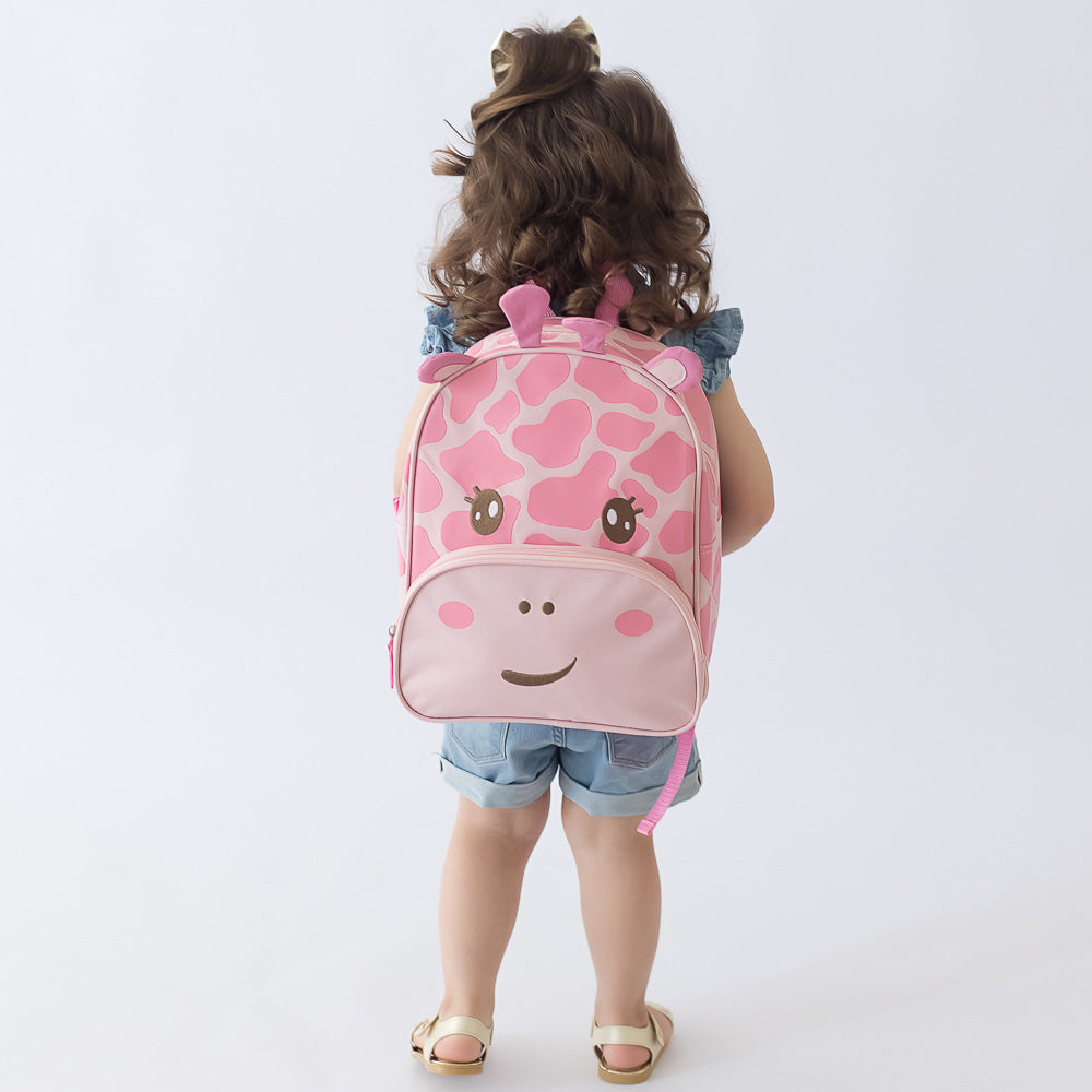 Mochila Infantil Rosa Girafa - Pimpolho