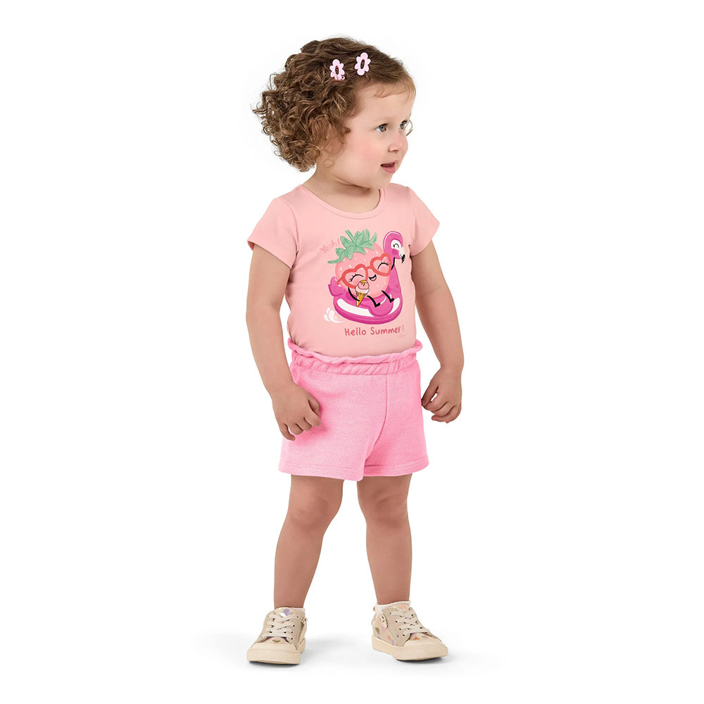 Conjunto Bebê Menina Blusa e Short Frutinha - Elian