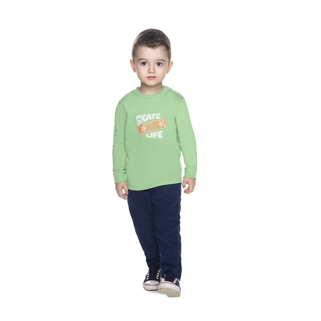 Camiseta Infantil Meia Malha Skate - Have Fun
