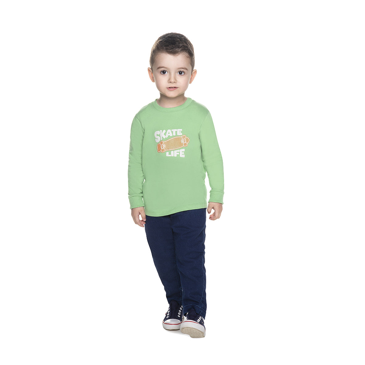 Camiseta Infantil Meia Malha Skate - Have Fun