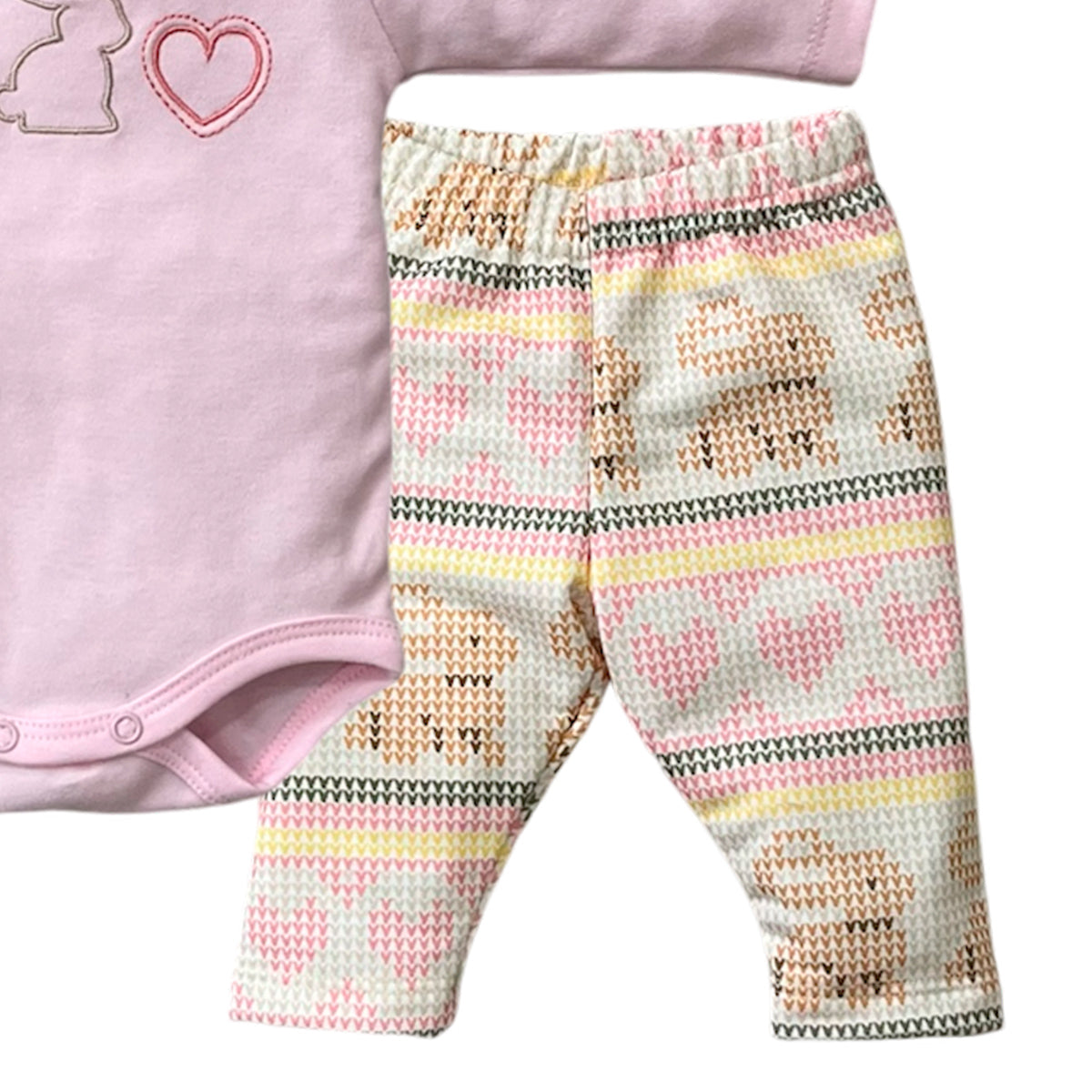 Conjunto Bebê Body Manga Longa e Calça Coelha - Tilly Baby