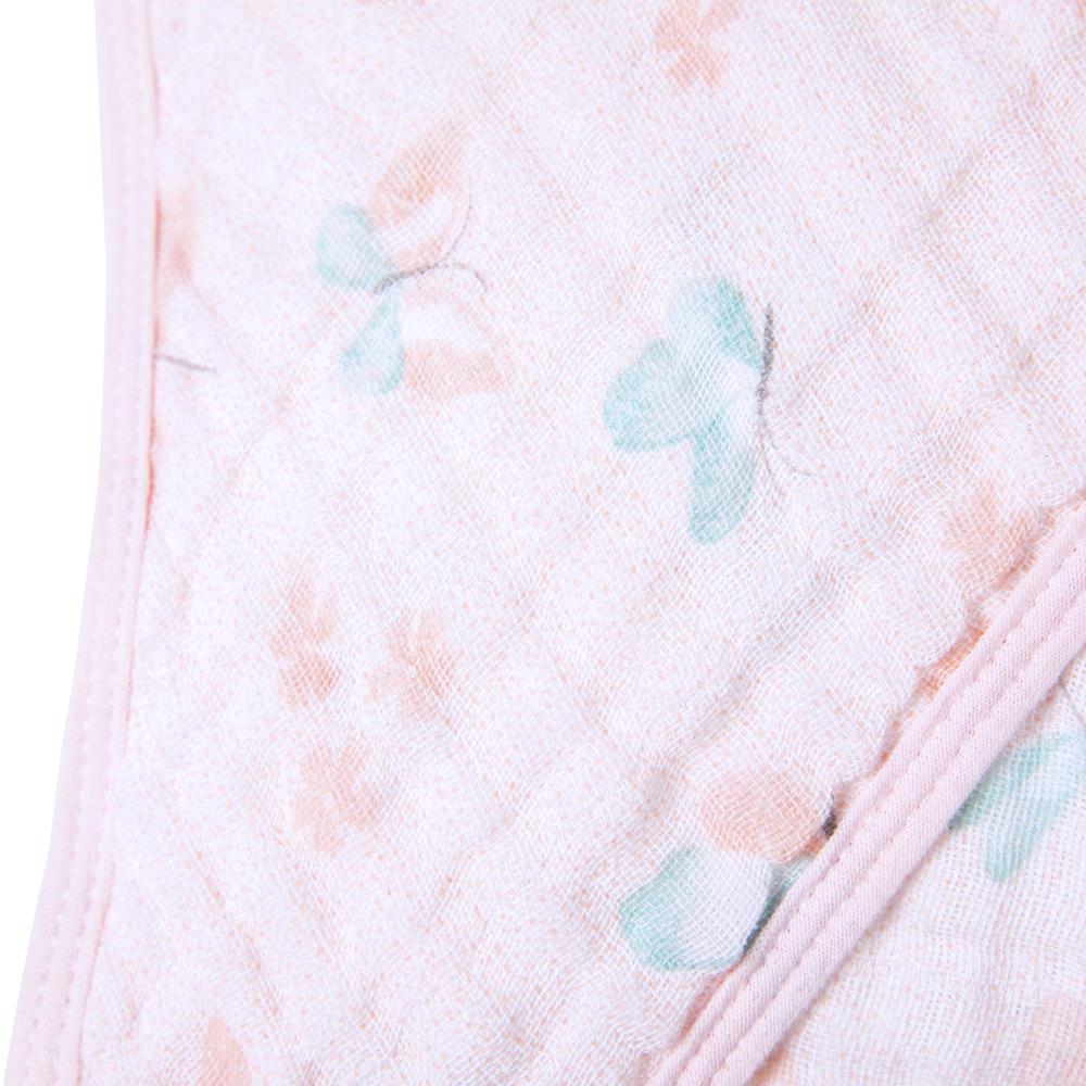 Toalha de Banho Soft C/ Capuz 80CM X 80CM Borboletas - Karinho