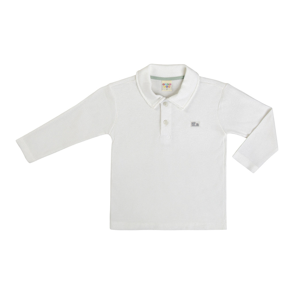 Camisa Polo Infantil Manga Longa Malha Waffle - Have Fun