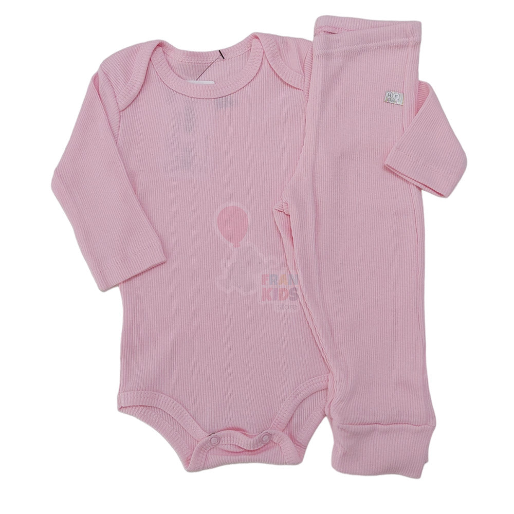 Conjunto Pijama Canelado Bebê Body e Calça - Have Fun