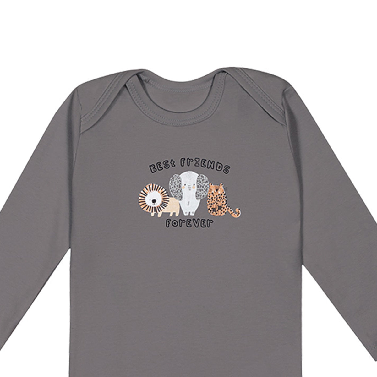 Body Manga Longa Bebê Menino Best Friends - Kiko Baby