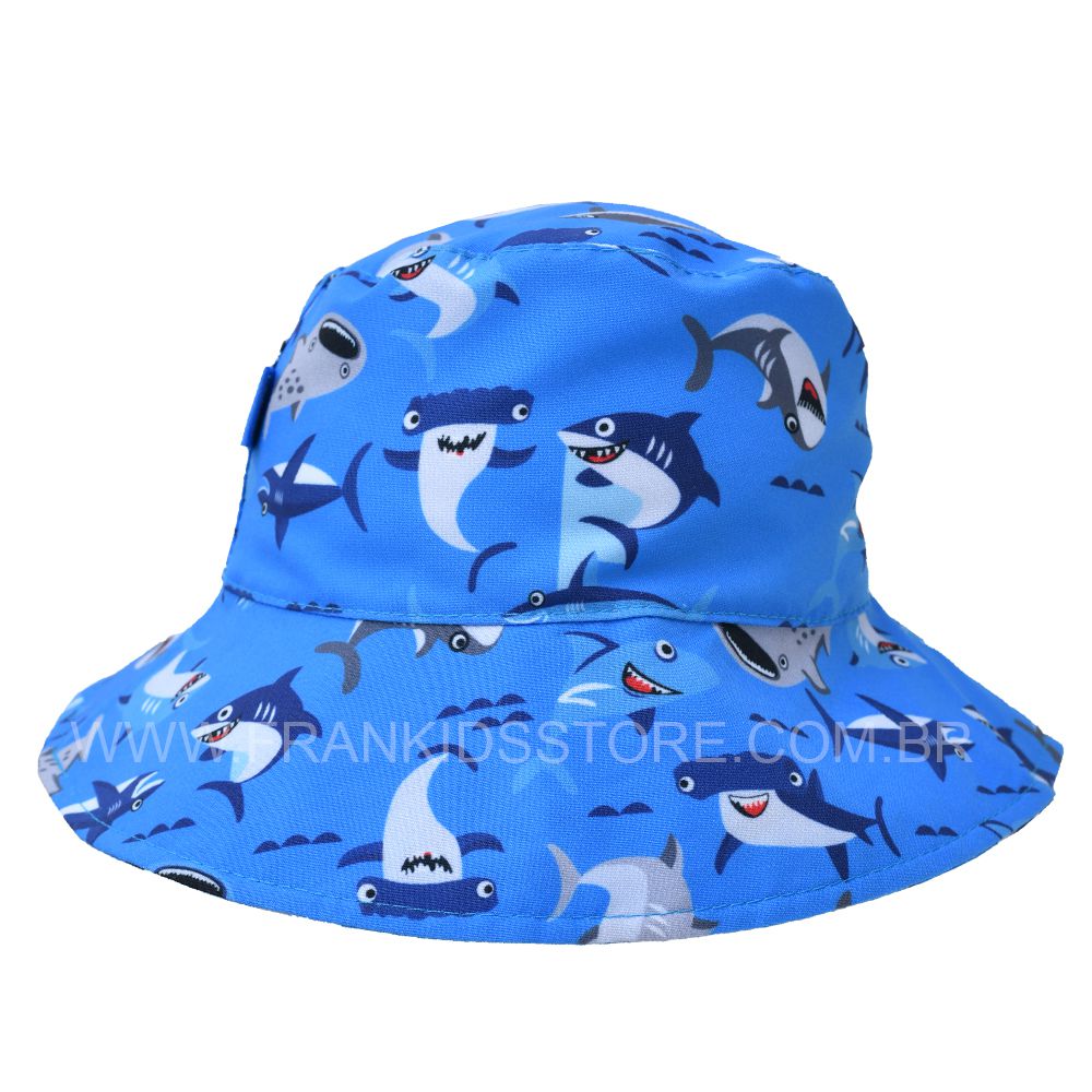 Chapéu Bebê Azul Tubarões - Everly
