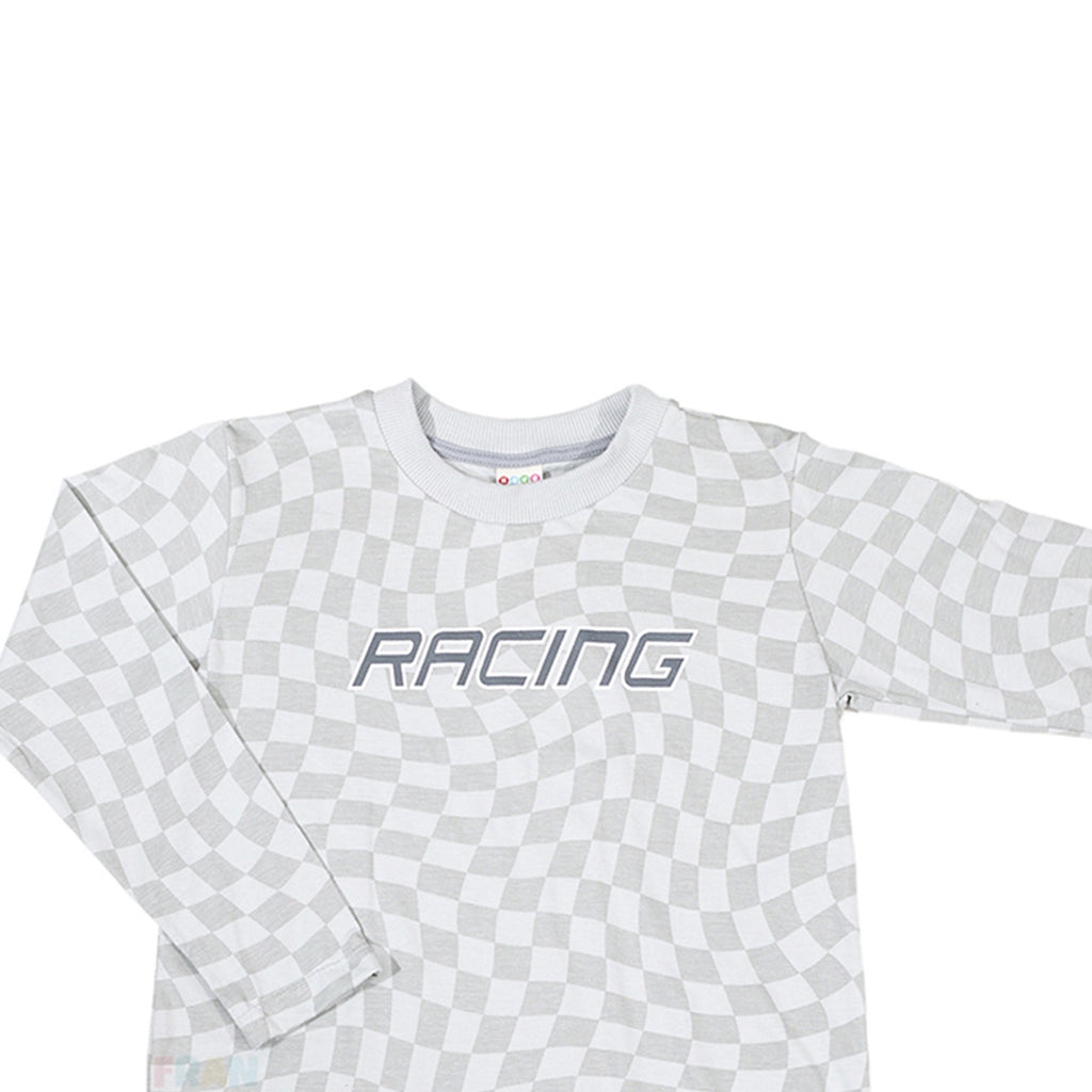 Camiseta Manga Longa Infantil Meia Malha Racing - Have Fun